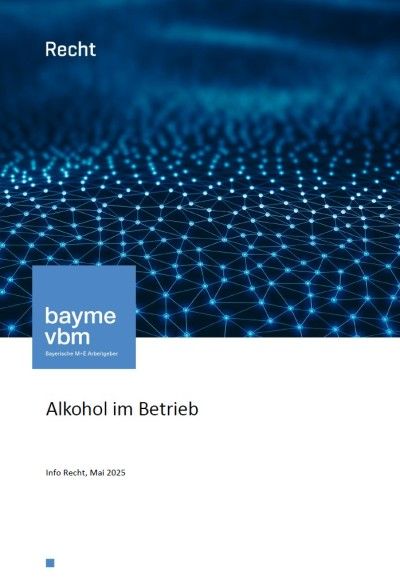 Alkohol im Betrieb Alkohol im Betrieb