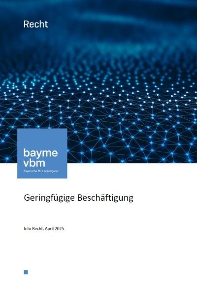 Geringfügige Beschäftigung Geringfügige Beschäftigung