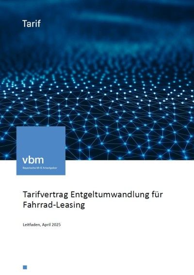 Tarifvertrag Entgeltumwandlung für Fahrrad-Leasing